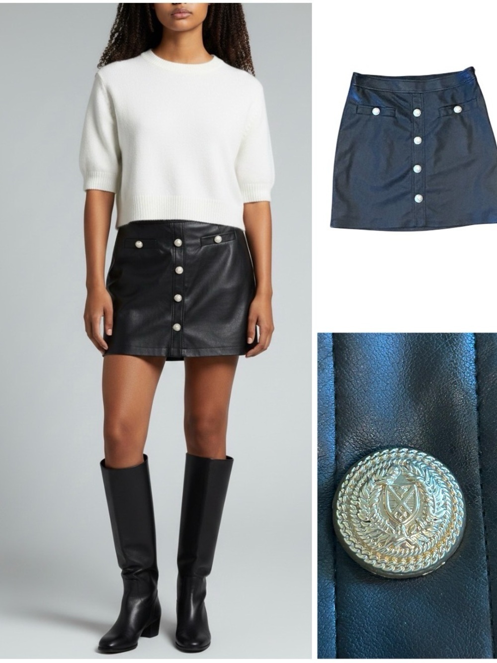 Generation Love NWOT Vegan Leather mini skirt